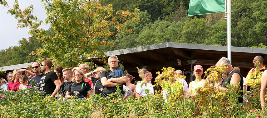 Zuschauer beim Weserberglandtriathlon